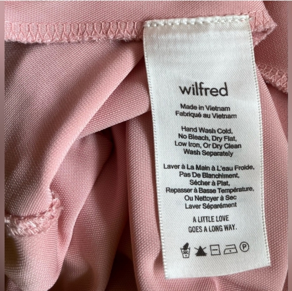 Wilfred Aritzia Oxymore Blush Midi Dress Size Medium - Picture 6 of 7